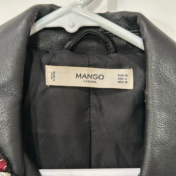💎 Mango Jeweled Vegan Leather Jacket - Picture 7 of 8